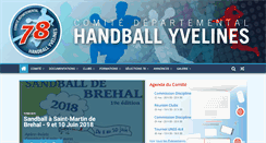 Desktop Screenshot of comite78-handball.org
