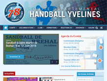 Tablet Screenshot of comite78-handball.org